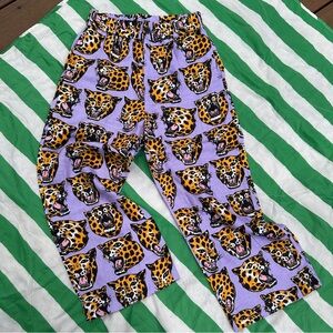 NOOWORK Catalina linen summer pants ft Cheetah Head AOP